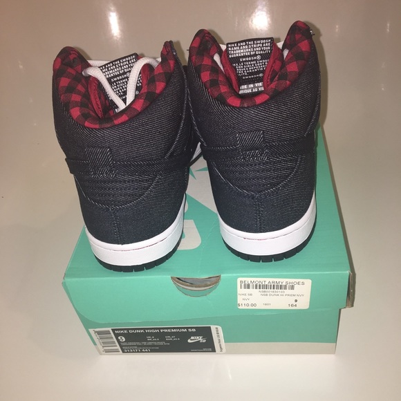 ❌SOLD❌ Nike SB Dunk High Lumberjack Denim RARE 🔥 - Picture 4 of 8